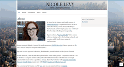 Desktop Screenshot of nicolelevywrites.com